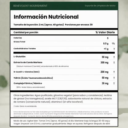 SOPORTE PARA LA ELIMINACIÓN DE MOHO BENEVOLENT® + 30 DIAS DE GARANTIA