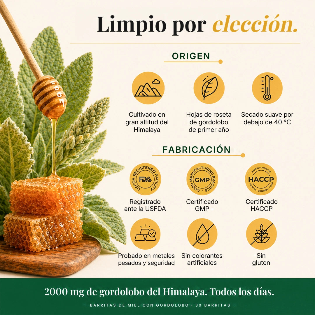 Sticks de miel de gordolobo®-INCLUYE GUIA GRATIS PARA MEJORAR LA SALUD DE TUS PULMONES
