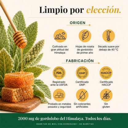 Sticks de miel de gordolobo®-INCLUYE GUIA GRATIS PARA MEJORAR LA SALUD DE TUS PULMONES