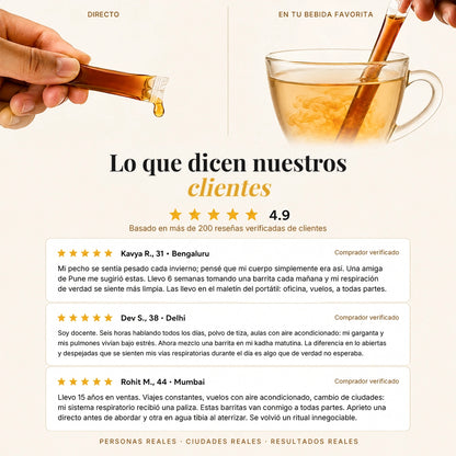 Sticks de miel de gordolobo®-INCLUYE GUIA GRATIS PARA MEJORAR LA SALUD DE TUS PULMONES