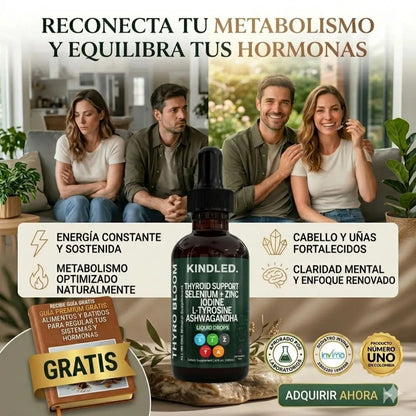 KINDLED® - Recupera tu pelo, peso ideal y energia diaria + ¡Guia GRATIS! de batidos de $5.000 pesos para regular tus hormonas
