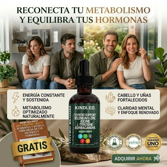 KINDLED® - Recupera tu pelo, peso ideal y energia diaria + ¡Guia GRATIS! de batidos de $5.000 pesos para regular tus hormonas