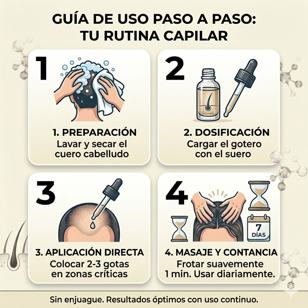 Serum Capilar® Frena la Caída y Gana Volumen 2x1 + Guía de Cuidado Capilar GRATIS