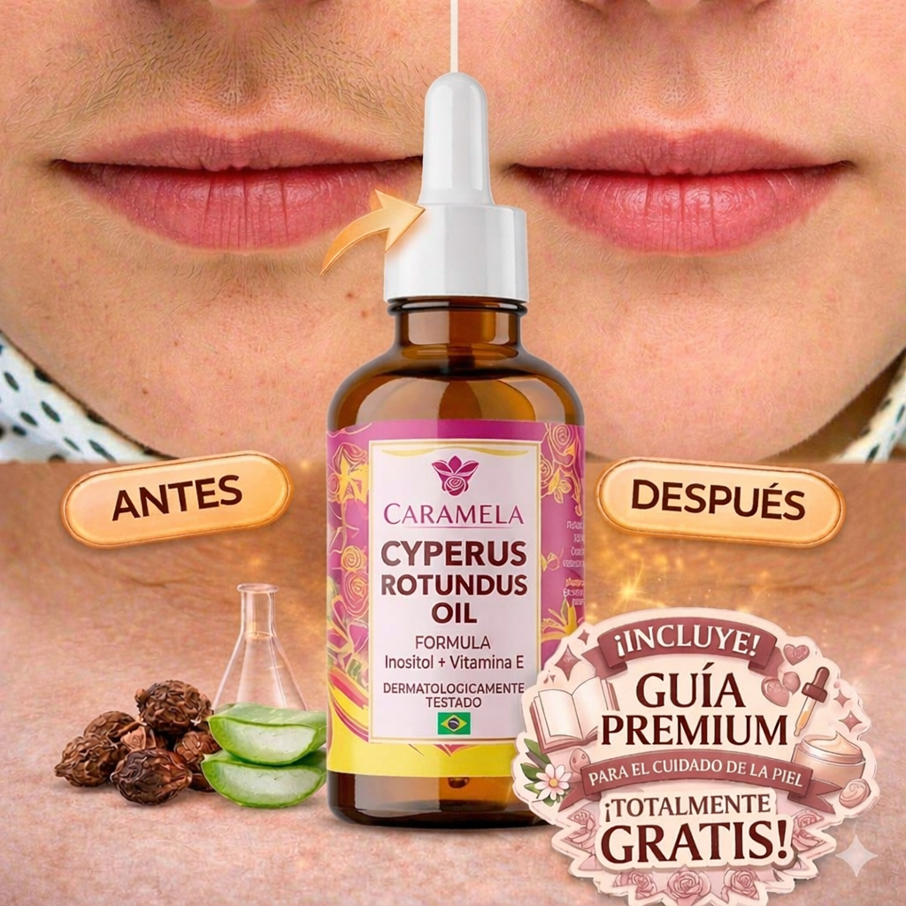 Cyperus Rotundus Oil 30ml - ¡Reduce crecimiento de vello sin irritaciones!