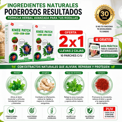 Kneet Patch®  2x1 -Alivia tus rodillas naturalmente.