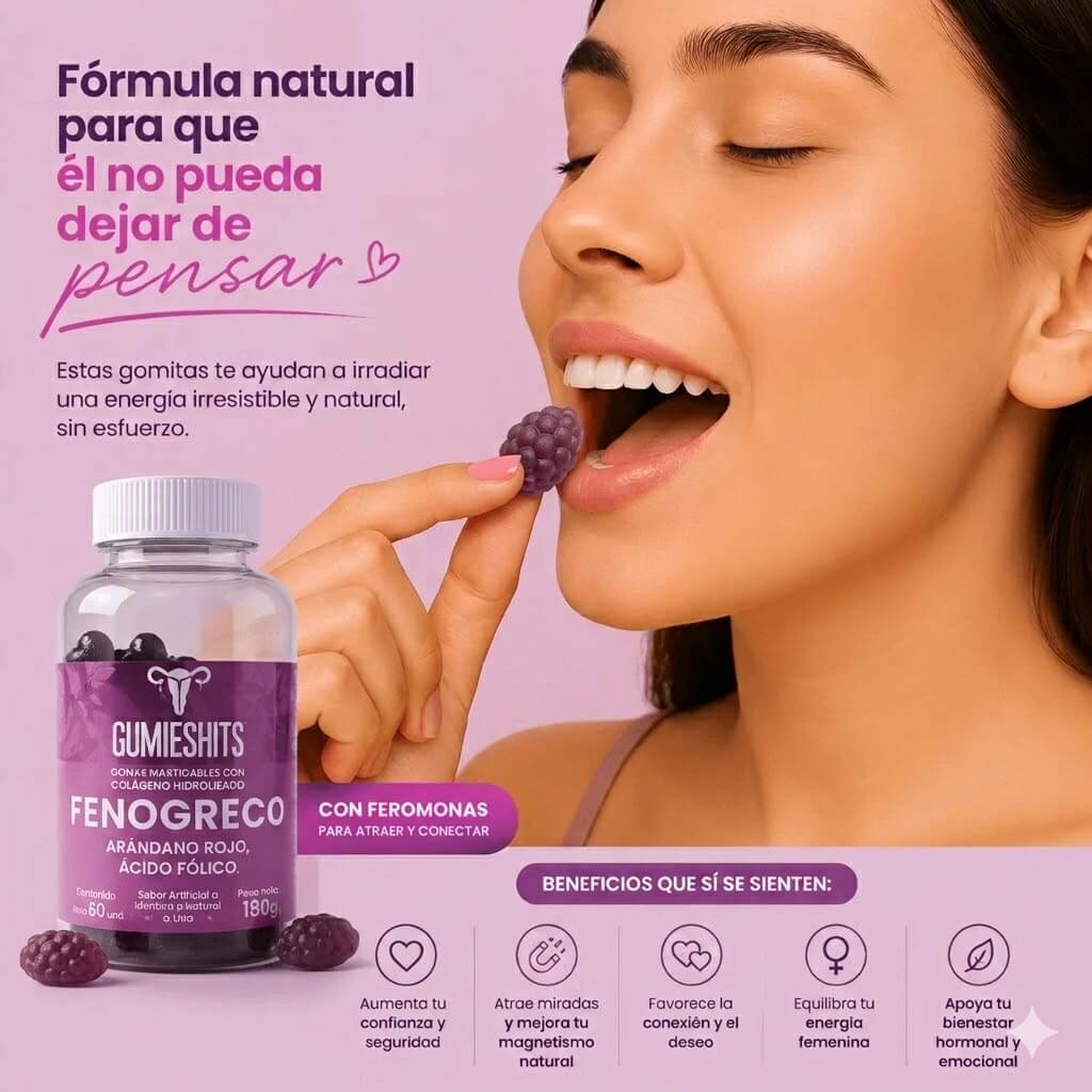GOMITAS DE FEROMONAS DE FENOGRECO® - Tu pareja lo notara en la primera semana