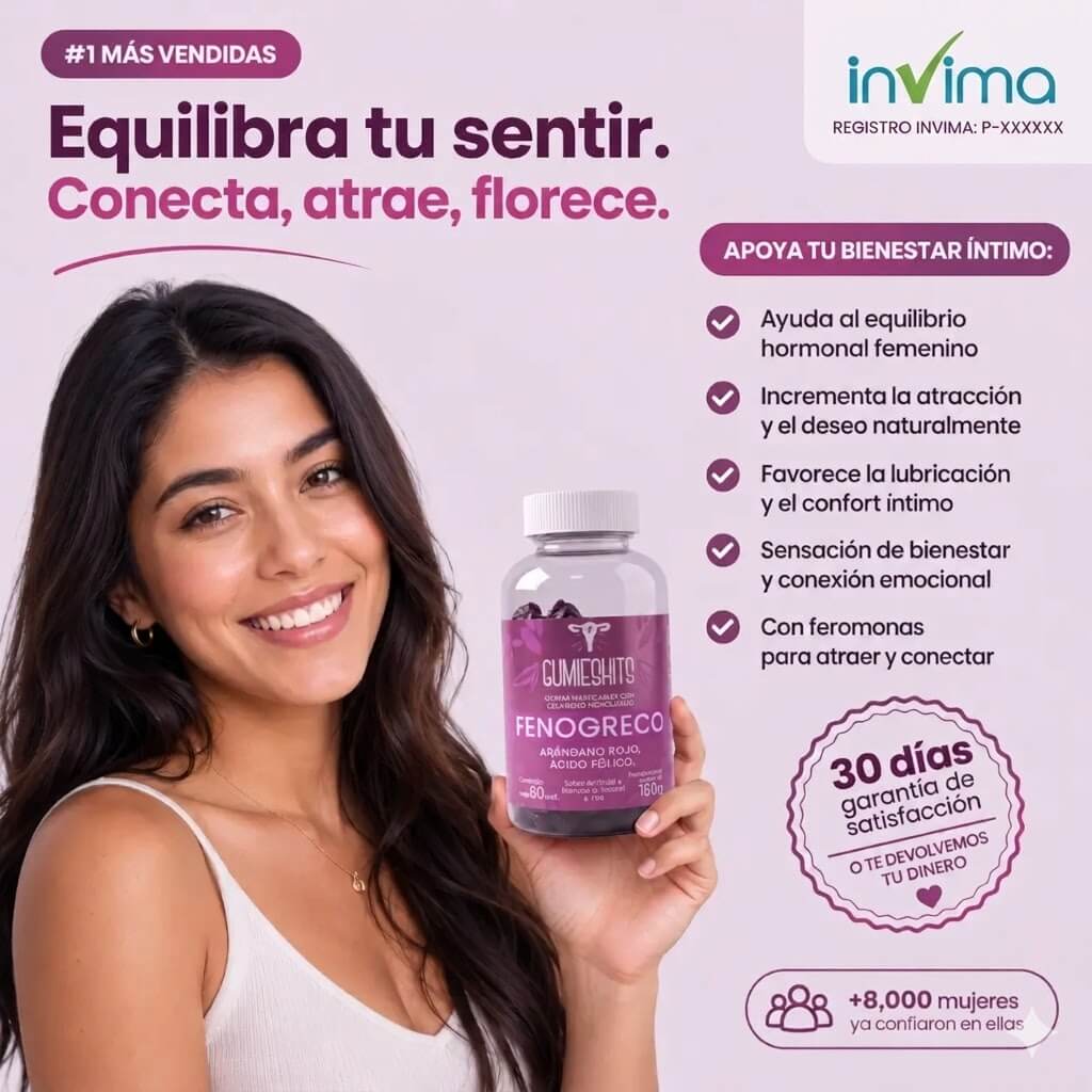 GOMITAS DE FEROMONAS DE FENOGRECO® - Tu pareja lo notara en la primera semana