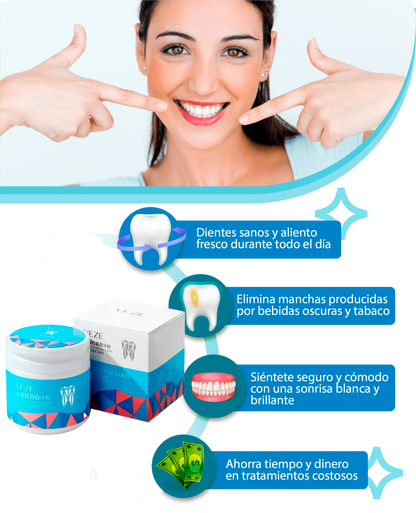 Polvo Natural Blanqueador Dental - VEZE