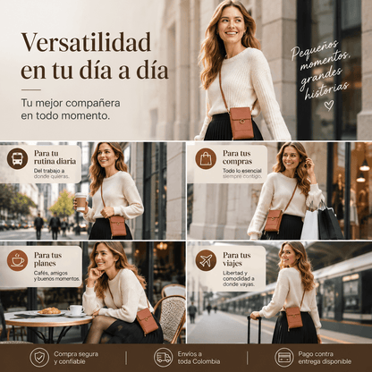 Bolso Mágico Touch porta celular y documentos TODO EN UNO