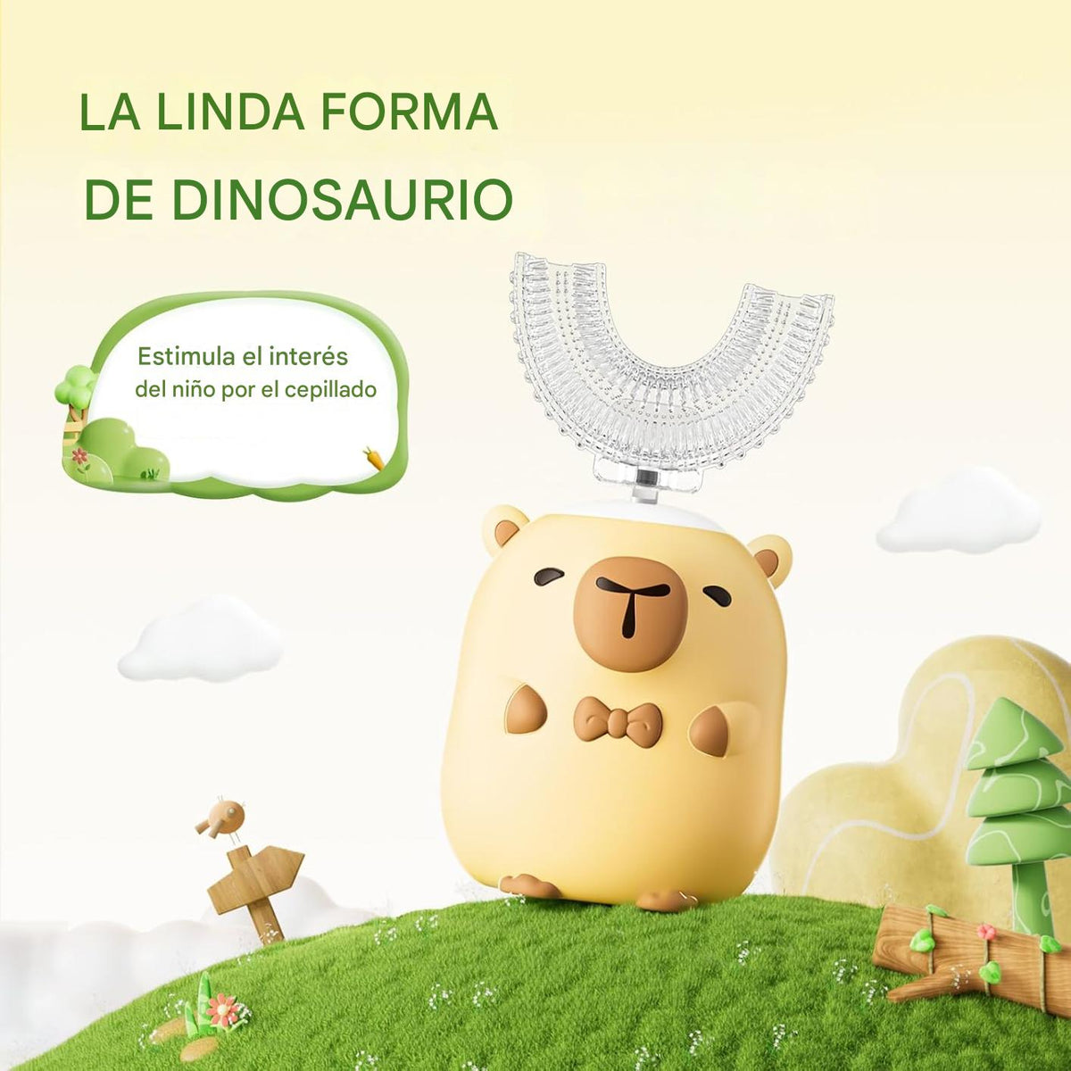 KidBrush™-Cepillo Electrico+Espuma dientes