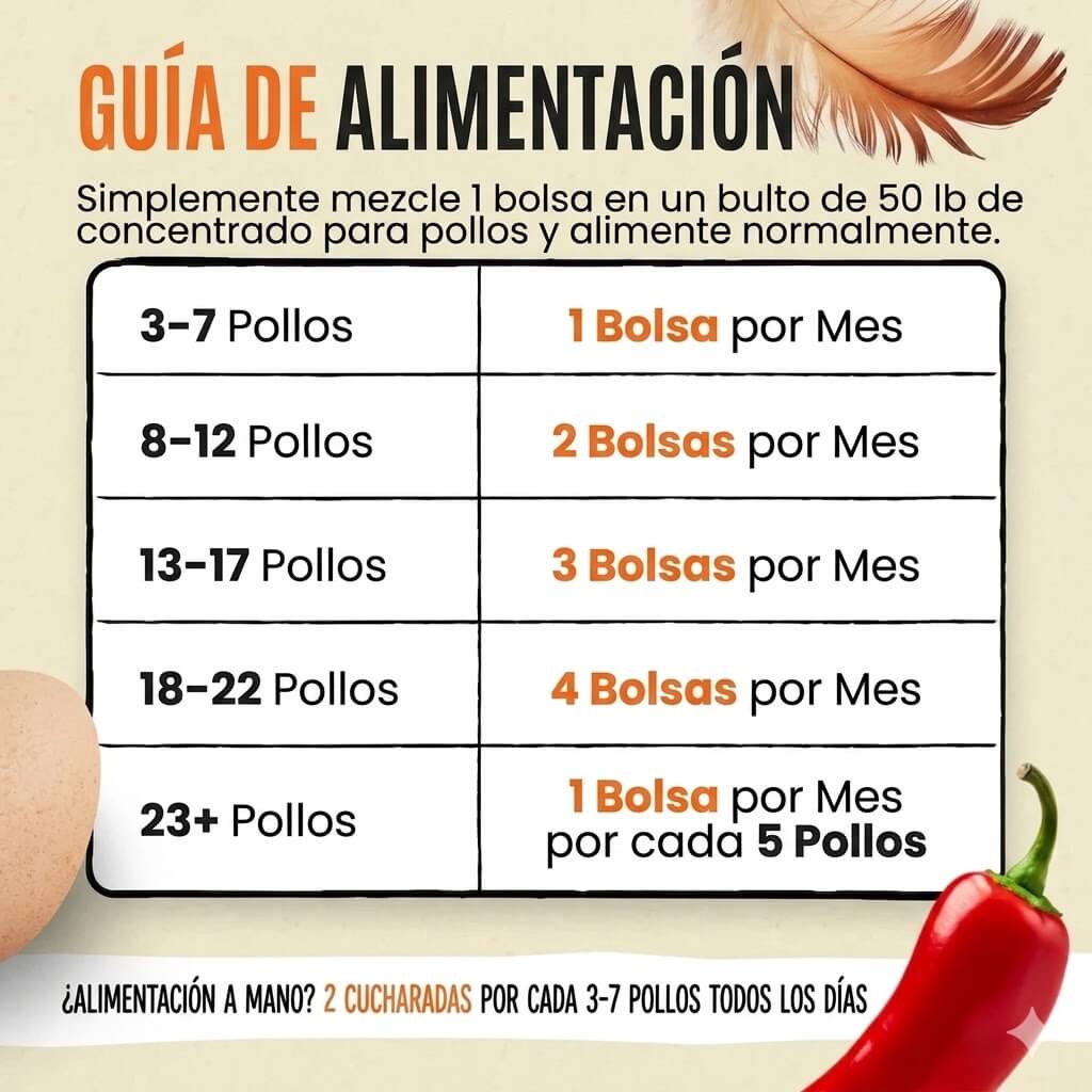 Armadura para Aves® 2x1 — Gallinas más sanas y más huevos en 30 días - Incluye GUÍA GRATIS + Envío Gratis