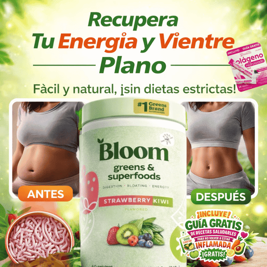 BLOOM GREENS: AYUDA A ELIMINAR TUS PARASITOS EN POCO TIEMPO- INCLUYE GUIA DE RECETAS SALUDABLES