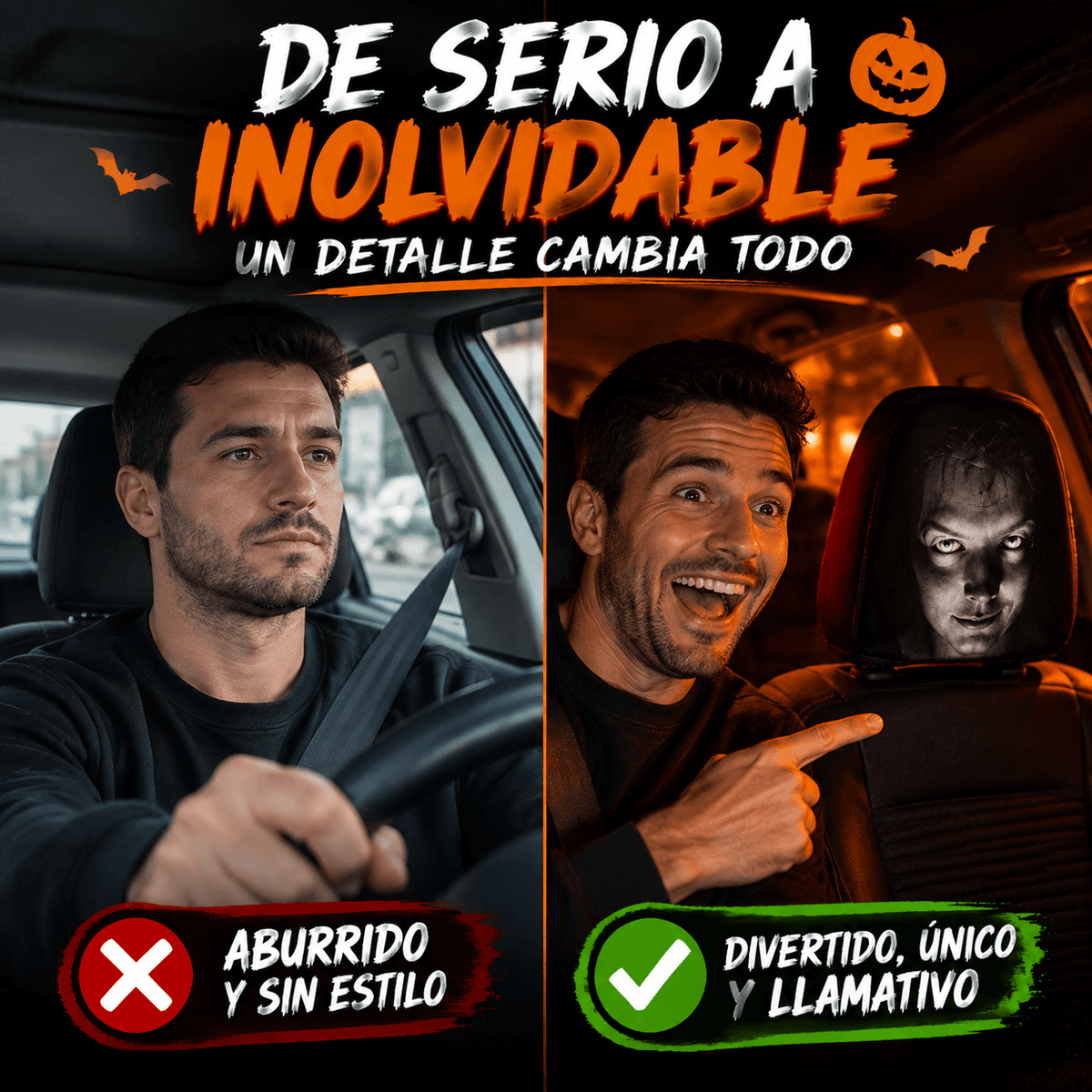 Tu carro también merece un disfraz este Halloween - HALLOWEEN sobre ruedas con las fundas del terror