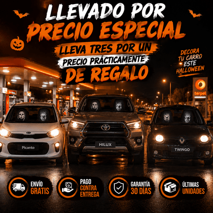 Tu carro también merece un disfraz este Halloween - HALLOWEEN sobre ruedas con las fundas del terror