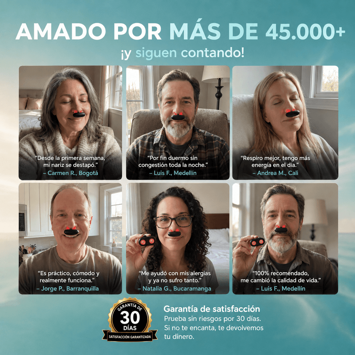 Rhinitis® - Alivio nasal con luz Infrarroja + GRATIS Recortador De Vello Nasal de Acero Inoxidable