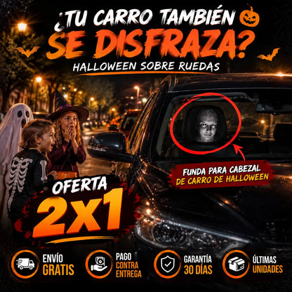 Tu carro también merece un disfraz este Halloween - HALLOWEEN sobre ruedas con las fundas del terror
