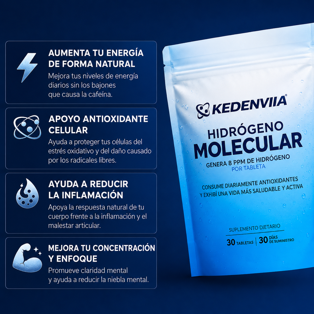 Hidrogeno molecular- Acaba con el reflujo nocturno y vuelve a sentirte normal.