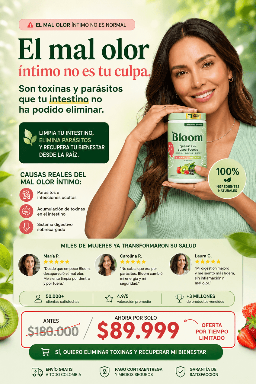 Hero Bloom Greens Strawberry Kiwi — salud intestinal