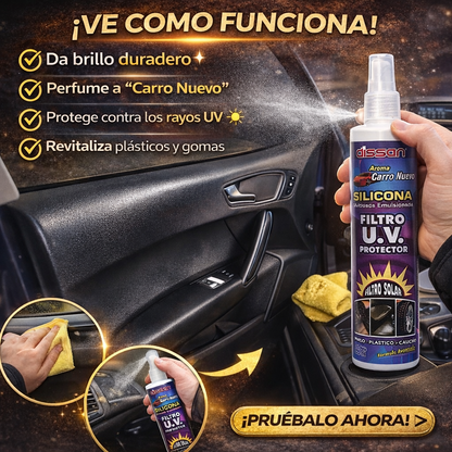 Dissan Pro® - Spray Brillador de Carro 2x1