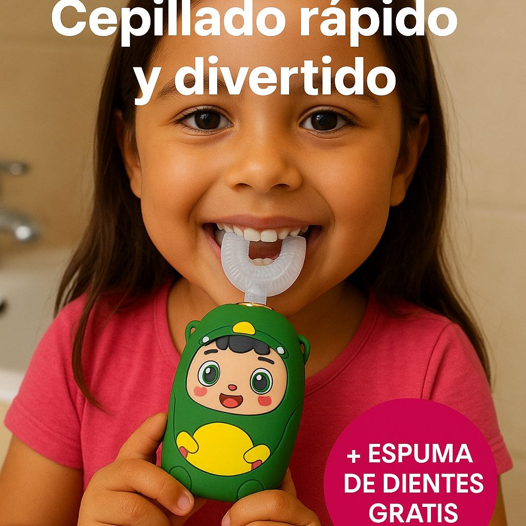 KidBrush™-Cepillo Electrico+Espuma dientes