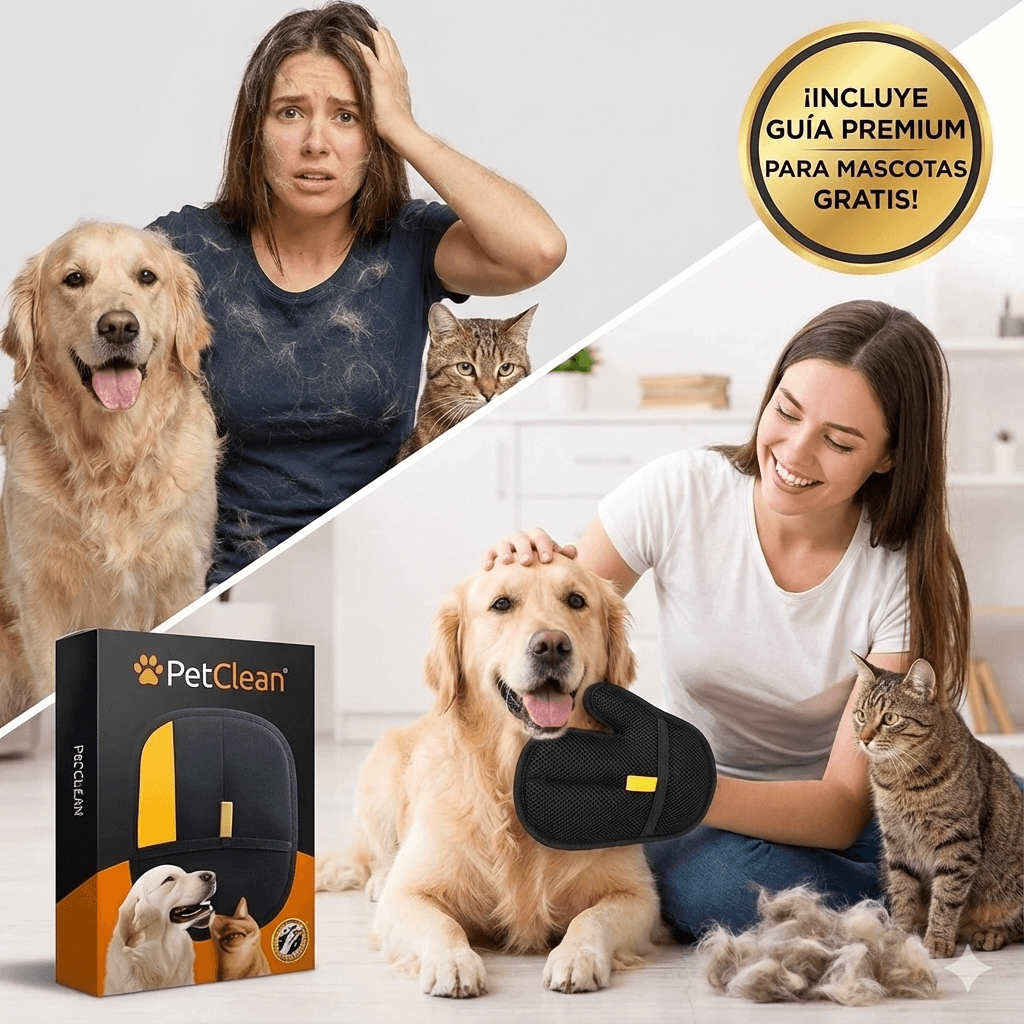 GUANTECLEAR® - ELIMINA EL PELO DE TUS MUEBLES Y ROPA