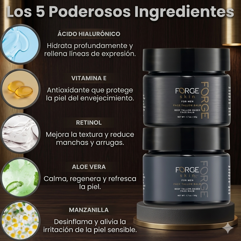 Forge™ – Elimina la apariencia de cansancio y envegecimiento + Guía "El Codigo Del Atractivo" GRATIS