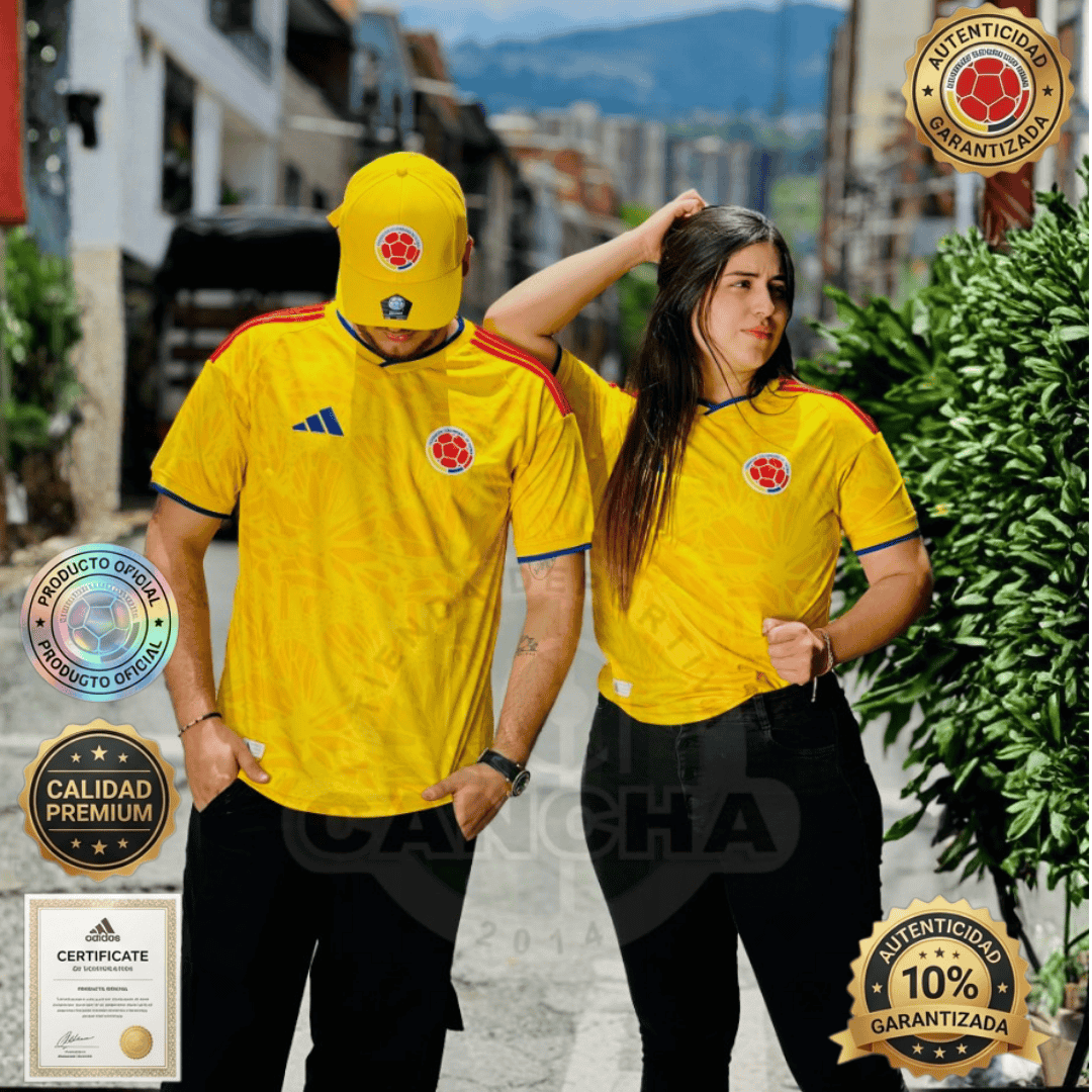 CAMISETA OFICIAL SELECCIÓN COLOMBIA® 2026 FIFA + CAJA OFICIAL EDICION MUNDIAL