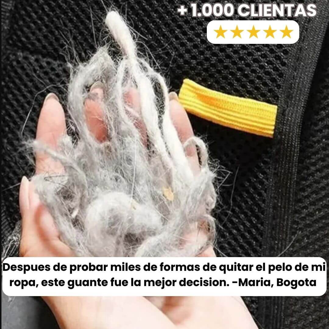 GUANTECLEAR® - ELIMINA EL PELO DE TUS MUEBLES Y ROPA