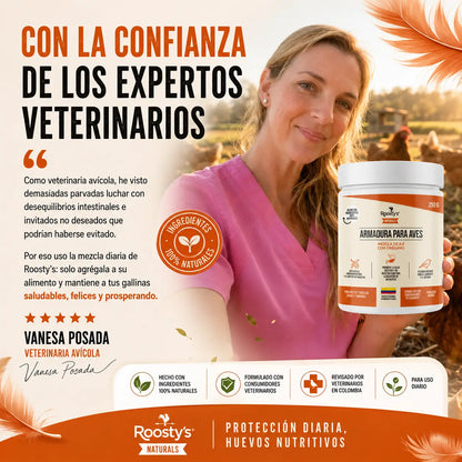 Armadura para Aves® 2x1 — Gallinas más sanas y más huevos en 30 días - Incluye GUÍA GRATIS + Envío Gratis