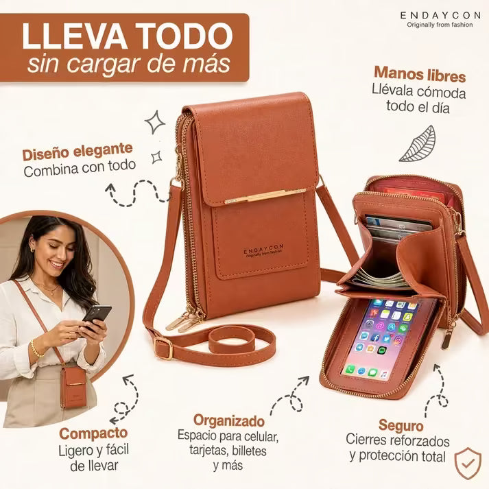 Bolso Mágico Touch porta celular y documentos TODO EN UNO