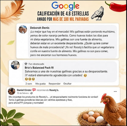 Armadura para Aves® 2x1 — Gallinas más sanas y más huevos en 30 días - Incluye GUÍA GRATIS + Envío Gratis