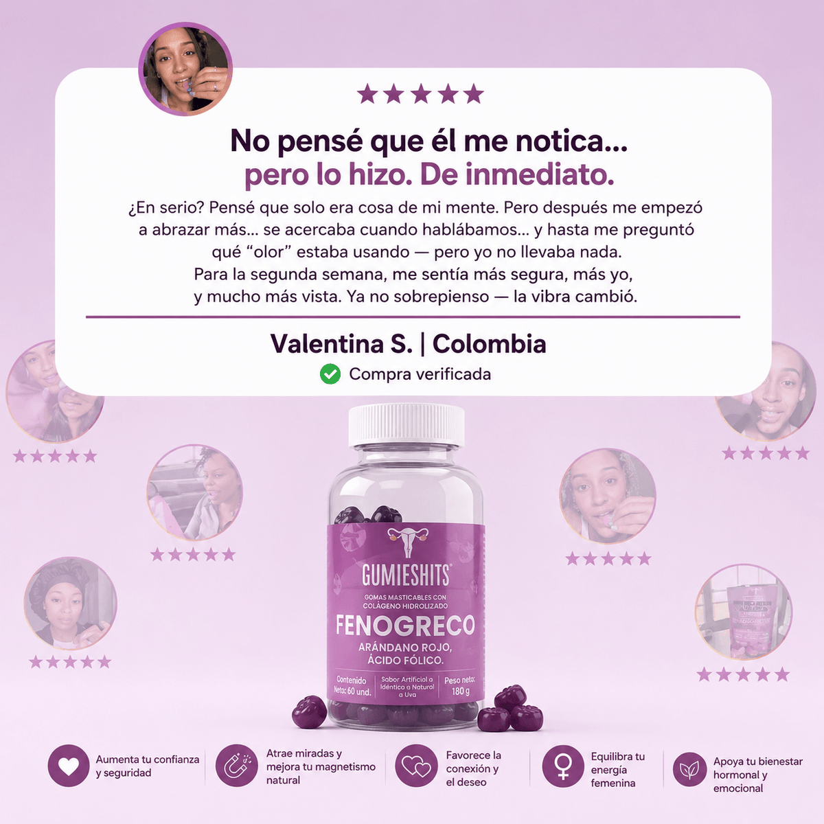 GOMITAS DE FEROMONAS DE FENOGRECO® - Tu pareja lo notara en la primera semana
