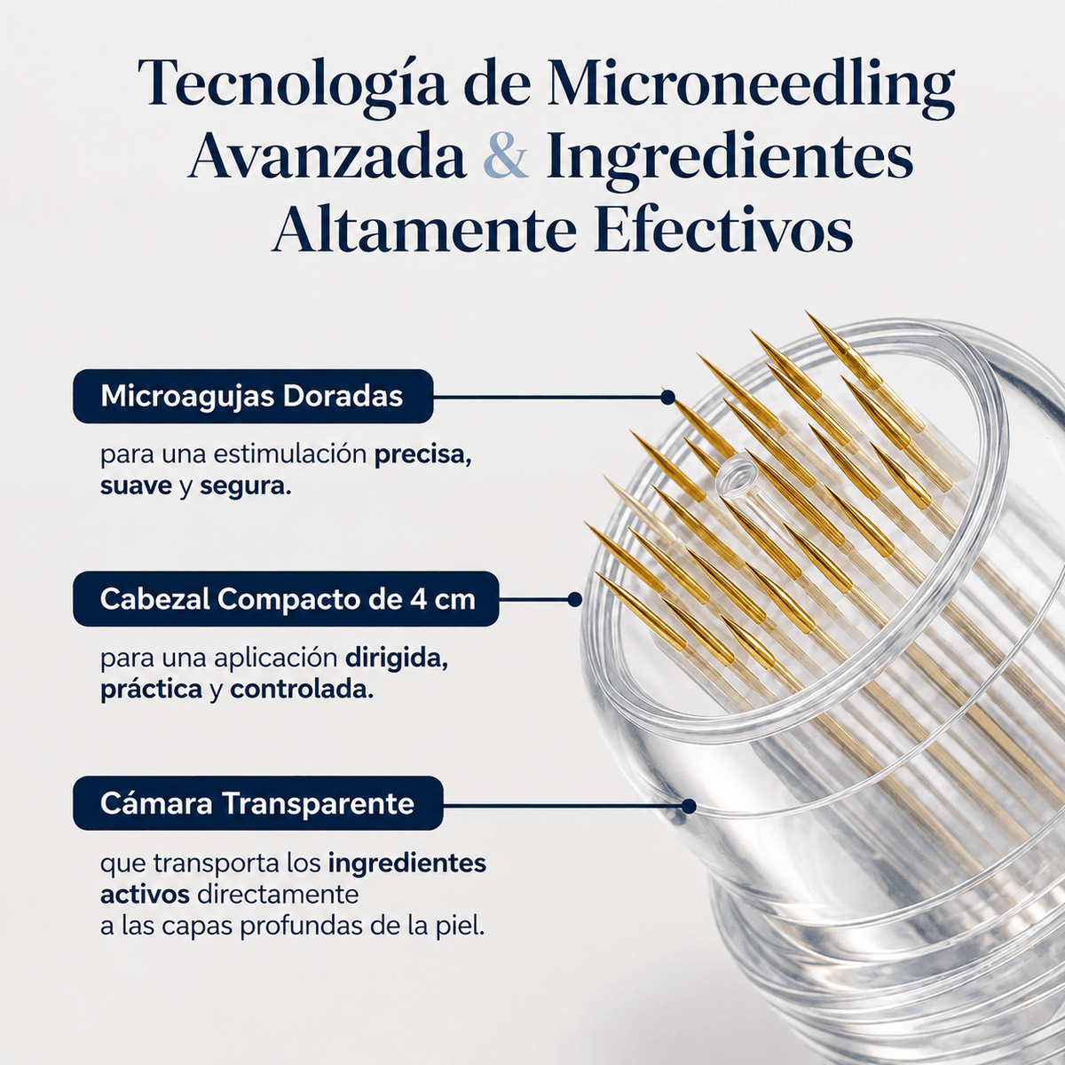Microinfusión para el Cuidado de la Piel, Reduce las cicatrices del acné, mejora la textura de la piel