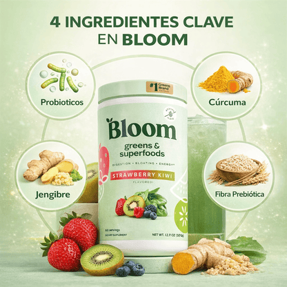 BLOOM GREENS: AYUDA A ELIMINAR TUS PARASITOS EN POCO TIEMPO- INCLUYE GUIA DE RECETAS SALUDABLES