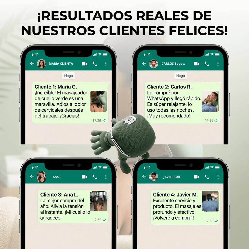 RelaxPro® Masajeador 4 en 1 Alivio Profundo en Casa- Incluye Guia GRATIS