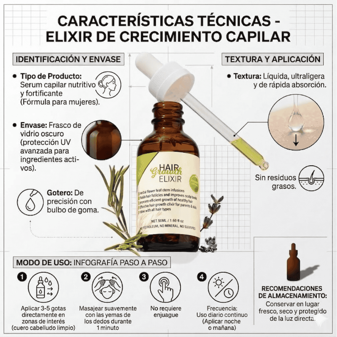 Serum Capilar Girl® Frena la Caída y Gana Volumen + Guía de Cuidado Capilar GRATIS