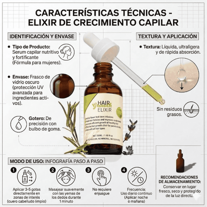 Serum Capilar Girl® Frena la Caída y Gana Volumen + Guía de Cuidado Capilar GRATIS