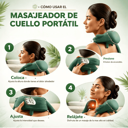 RelaxPro® Masajeador 4 en 1 Alivio Profundo en Casa- Incluye Guia GRATIS