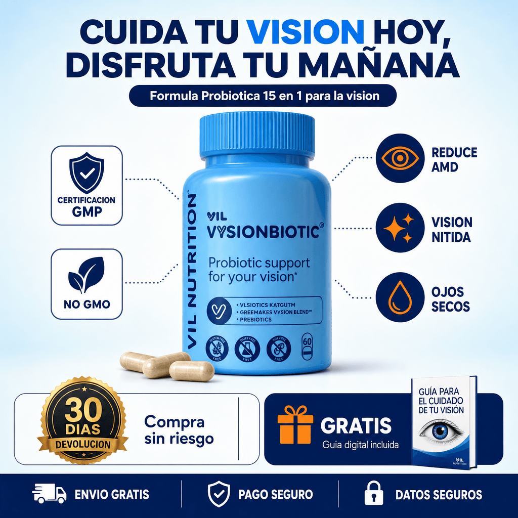 VIL Vysion® 2X1- 15 en 1 Fórmula avanzada para los ojos +  GUIA GRATIS PARA MEJORAR EL CUIDADO DE TU VISIÓN