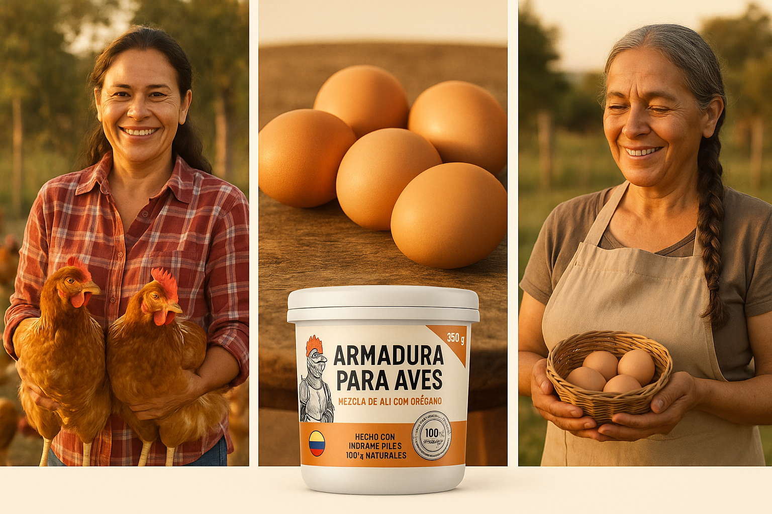 Granjerascololombianas con Armadura Para Aves