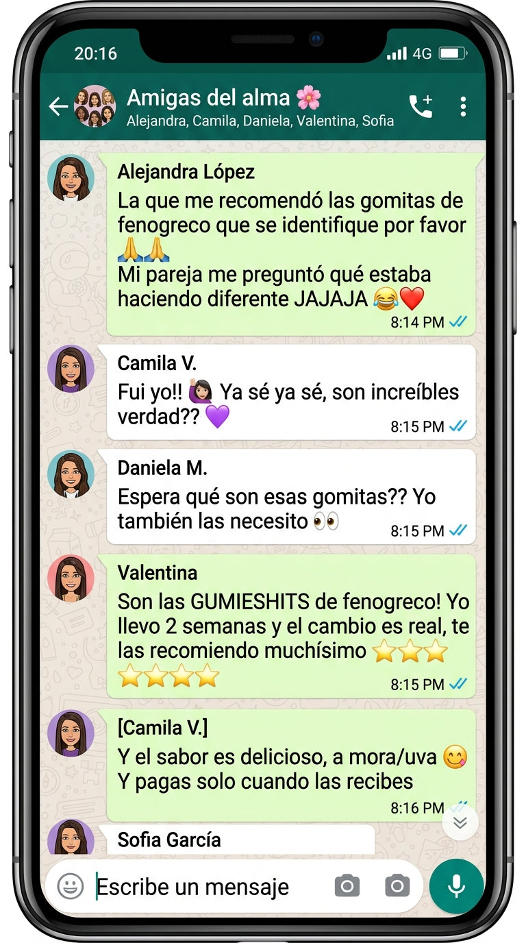 Grupo de amigas — efecto comprobado 💜
